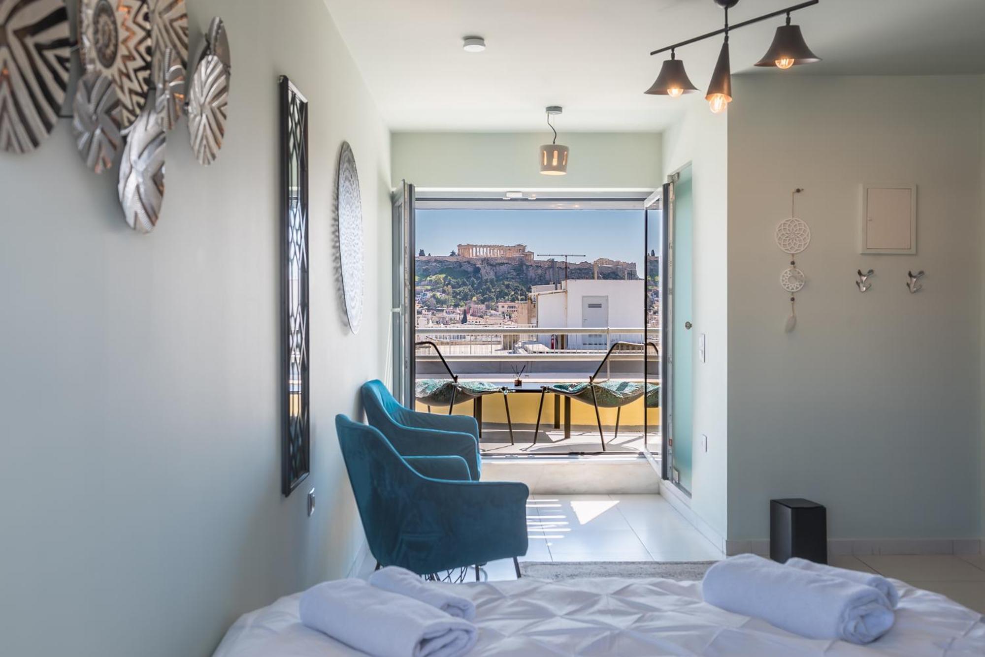 Acropolis View Mini Sky Suite & Hot Tub Athen Exterior foto
