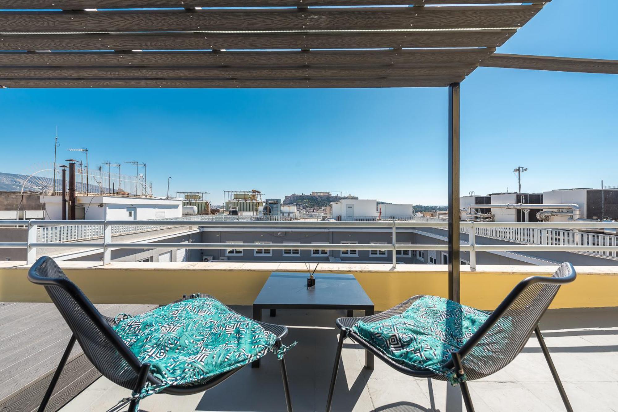 Acropolis View Mini Sky Suite & Hot Tub Athen Exterior foto